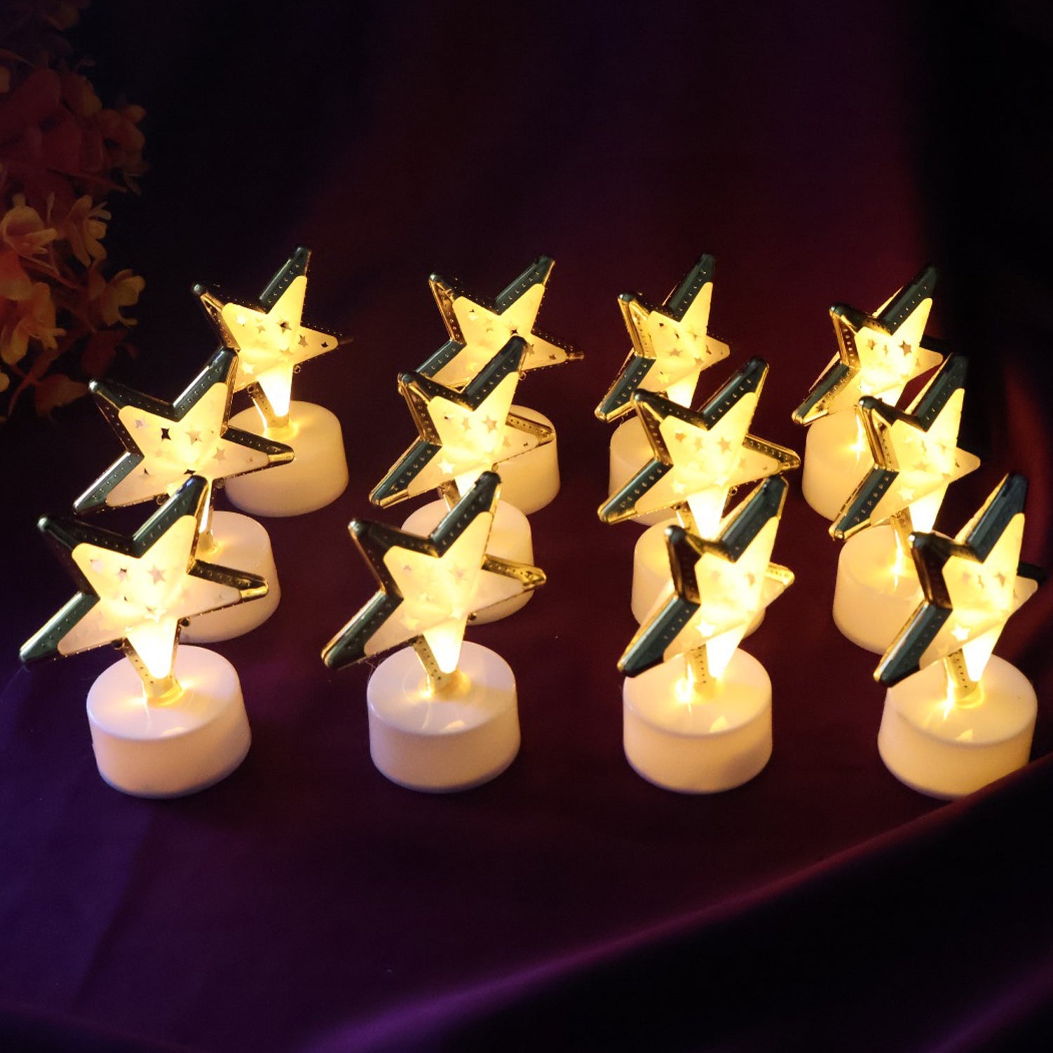 Decorative Star Shaped Flameless LED Candles Decorative Star Shaped Flameless LED Candles